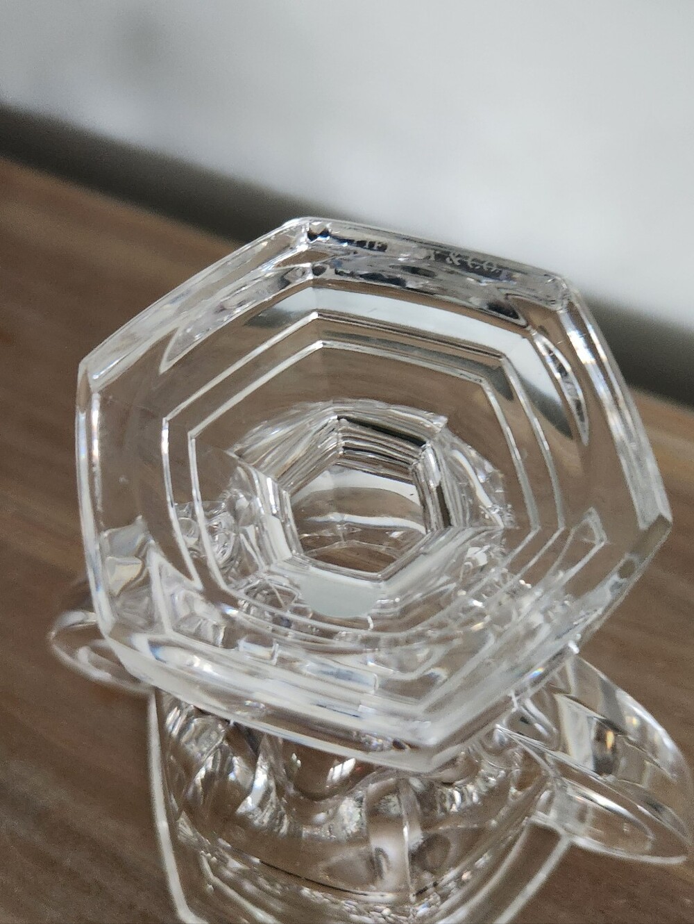 Tiffany & Co Crystal Loving Cup Trophy Vase Double Heart Handles 7” Decor Home - Picture 13 of 15